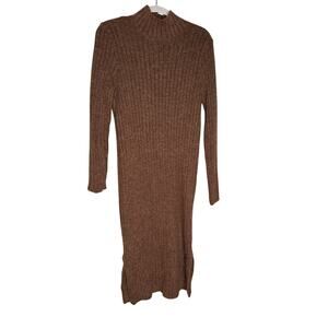 William Rast ribbed mock neck sweater dress